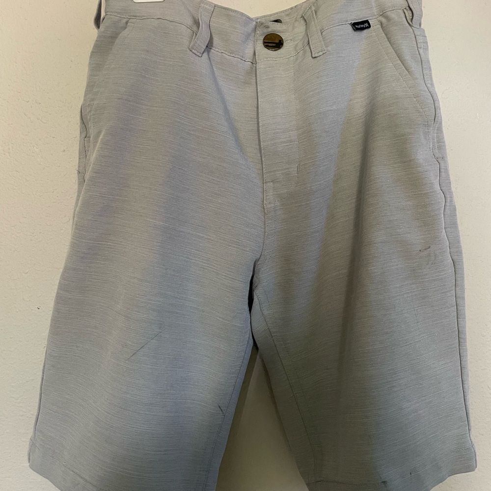 Boys teen Hurley light wash shorts